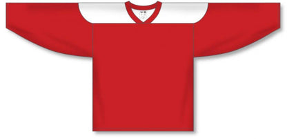 Custom Customization Depot Red, White League Canada / USA Made  Hockey Jerseys