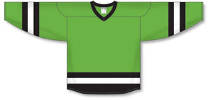 Customization Depot Lime Green, Black, White League Plain Blank Hockey Jerseys