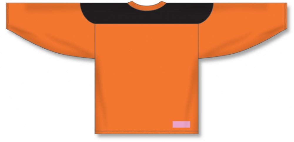 Customization Depot Orange, Black League Canada / USA Made  Hockey Jerseys