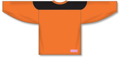 Customization Depot Orange, Black League Canada / USA Made  Hockey Jerseys