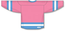 Load image into Gallery viewer, Custom or blank Wholesale Customization Depot Pink, Sky, White League Plain Blank Hockey Jerseys