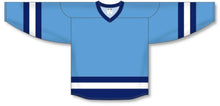 Load image into Gallery viewer, Customization Depot Sky, Navy, White League Plain Blank Hockey Jerseys