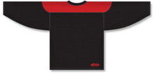 Load image into Gallery viewer, Customization Depot Black, Red League Plain Blank Hockey Jerseys