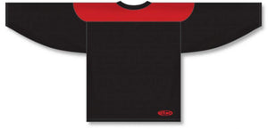 Customization Depot Black, Red League Plain Blank Hockey Jerseys