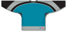 Load image into Gallery viewer, New SAN Jose 3RD Teal Gussets Pro Plain Blank Hockey Jerseys