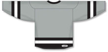 Load image into Gallery viewer, Customization Depot Grey, Black, White League Plain Blank Hockey Jerseys