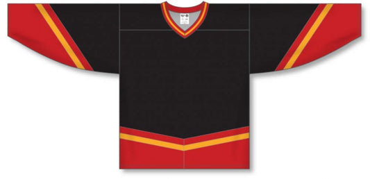 Custom New Calgary 3RD Black Pro Canada / USA Made  Hockey Jerseys