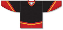Load image into Gallery viewer, Custom or blank Wholesale New Calgary 3RD Black Pro Plain Blank Hockey Jerseys