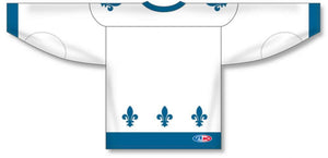 Custom or blank Wholesale Customization Depot 2011 Quebec White Sublimated Plain Blank Hockey Jerseys