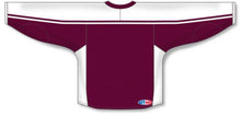 Load image into Gallery viewer, Custom or blank Wholesale Peterborough Maroon Lace Neck Pro Plain Blank Hockey Jerseys