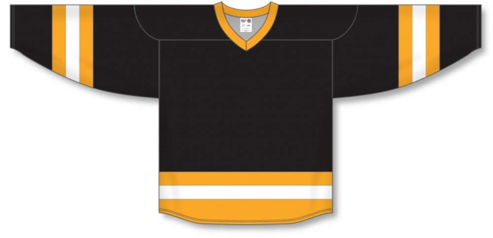Customization Depot Black, Gold, White League Canada / USA Made  Hockey Jerseys