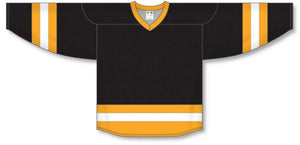 Custom or blank Wholesale Customization Depot Black, Gold, White League Plain Blank Hockey Jerseys