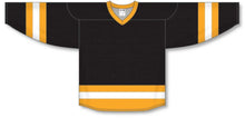 Load image into Gallery viewer, Customization Depot Black, Gold, White League Plain Blank Hockey Jerseys