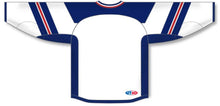 Load image into Gallery viewer, Custom or blank Wholesale Rangers Stadium Series White Lace Neck Pro Plain Blank Hockey Jerseys