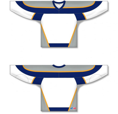 Custom Nashville White Gussets Pro Canada / USA Made  Hockey Jerseys