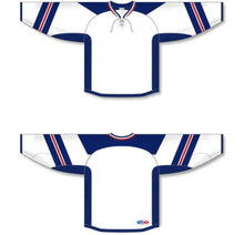 Load image into Gallery viewer, Custom or blank Wholesale Rangers Stadium Series White Lace Neck Pro Plain Blank Hockey Jerseys