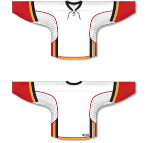 Custom or blank Wholesale 2013 Calgary White Pro Plain Blank Hockey Jerseys