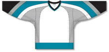 Load image into Gallery viewer, Custom or blank Wholesale New SAN Jose 3RD White Gussets Pro Plain Blank Hockey Jerseys