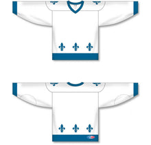 Load image into Gallery viewer, Custom or blank Wholesale Customization Depot 2011 Quebec White Sublimated Plain Blank Hockey Jerseys