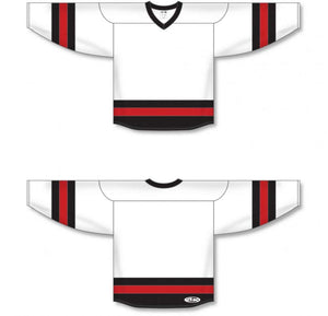 Custom or blank Wholesale Customization Depot White, Black, Red League Plain Blank Hockey Jerseys