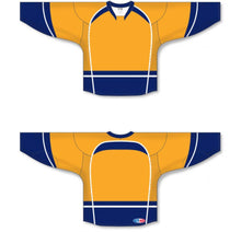 Load image into Gallery viewer, Custom or blank Wholesale 2013 Nashville Gold Pro Plain Blank Hockey Jerseys