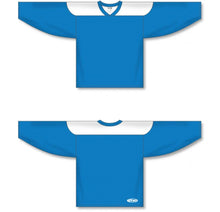 Load image into Gallery viewer, Custom or blank Wholesale Pro Blue, White League Plain Blank Hockey Jerseys
