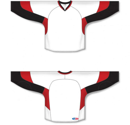 Custom 2010 Ottawa White Gussets Pro Canada / USA Made  Hockey Jerseys