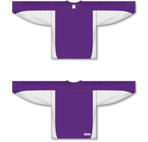 Customization Depot Purple, White League Plain Blank Hockey Jerseys