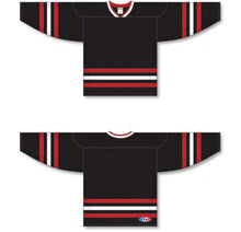Load image into Gallery viewer, New Chicago 3RD Black Sleeve Stripes Pro Plain Blank Hockey Jerseys