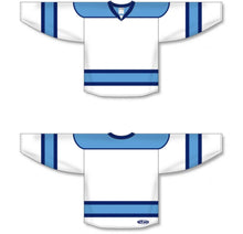 Load image into Gallery viewer, White, Sky, Navy Select Plain Blank Hockey Jerseys