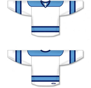 Custom or blank Wholesale White, Sky, Navy Select Plain Blank Hockey Jerseys