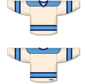 Custom or blank Wholesale Sand, Sky, Navy Select Plain Blank Hockey Jerseys