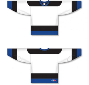 Tampa Bay White Sleeve Stripes Pro Plain Blank Hockey Jerseys