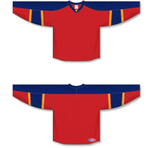 Load image into Gallery viewer, Custom or blank Wholesale 2013 Florida RED Taper Neck with Underlay Plain Blank Hockey Jerseys