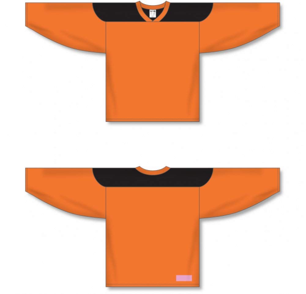 Custom Customization Depot Orange, Black League Canada / USA Made  Hockey Jerseys