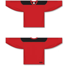 Load image into Gallery viewer, Custom or blank Wholesale Customization Depot Red, Black League Plain Blank Hockey Jerseys
