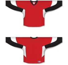 Load image into Gallery viewer, Custom or blank Wholesale 2010 Ottawa RED Gussets Pro Plain Blank Hockey Jerseys