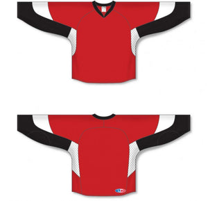 Custom or blank Wholesale 2010 Ottawa RED Gussets Pro Plain Blank Hockey Jerseys