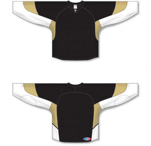 Custom or blank Wholesale 2010 Pittsburgh Black Gussets Pro Plain Blank Hockey Jerseys