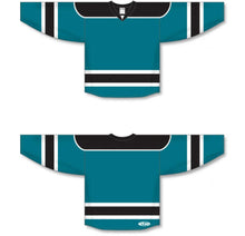 Load image into Gallery viewer, Custom or blank Wholesale Teal, Black, White Select Plain Blank Hockey Jerseys
