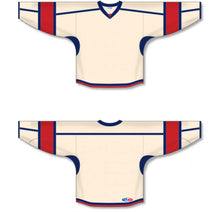 Load image into Gallery viewer, Sand, Navy, Red Durastar Mesh Select Plain Blank Hockey Jerseys