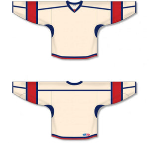 Sand, Navy, Red Durastar Mesh Select Plain Blank Hockey Jerseys