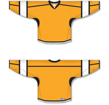 Load image into Gallery viewer, Gold, Black, White Select Plain Blank Hockey Jerseys