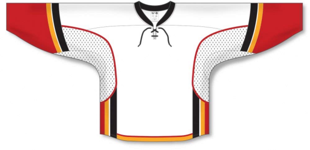 Custom or blank Wholesale 2013 Calgary White Pro Plain Blank Hockey Jerseys