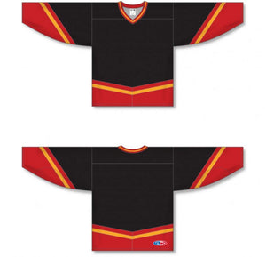 New Calgary 3RD Black Pro Plain Blank Hockey Jerseys