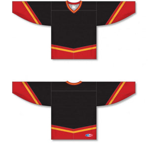 Custom or blank Wholesale New Calgary 3RD Black Pro Plain Blank Hockey Jerseys