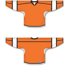Load image into Gallery viewer, Custom or blank Wholesale Orange, White, Black Select Plain Blank Hockey Jerseys