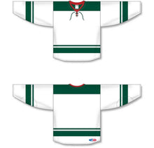 Load image into Gallery viewer, Custom or blank Wholesale 2013 Minnesota White Double Shoulders Pro Plain Blank Hockey Jerseys