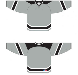 LA Stadium Series Grey Pro Plain Blank Hockey Jerseys