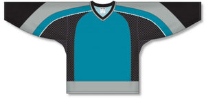 Custom or blank Wholesale New SAN Jose 3RD Teal Gussets Pro Plain Blank Hockey Jerseys
